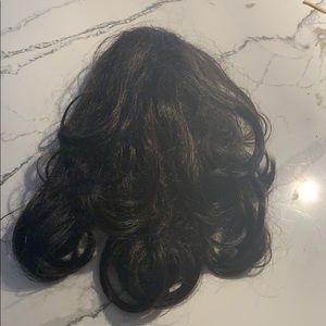 Faux ponytail clip on hair